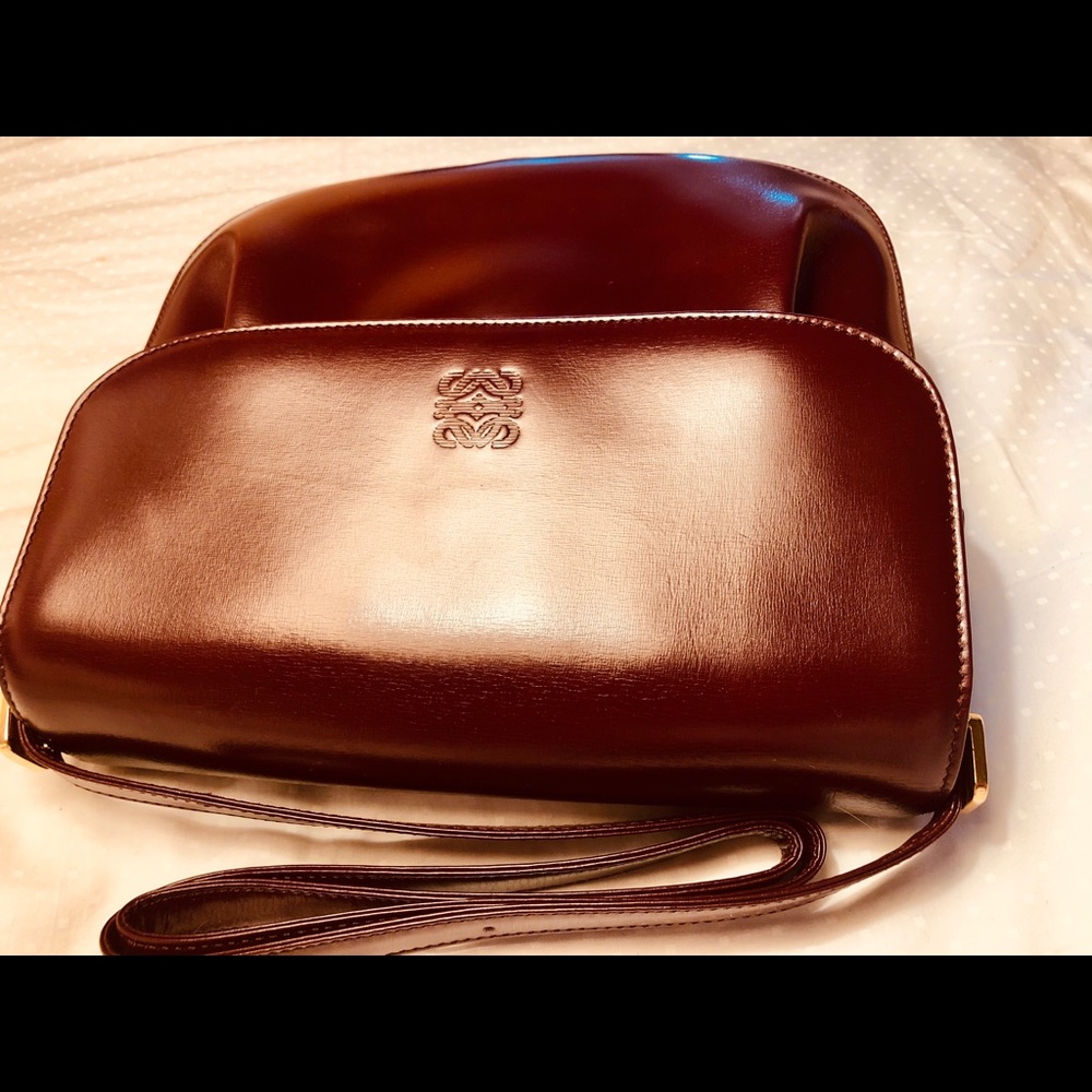 LOEWE shoulder strap Leather pocket book